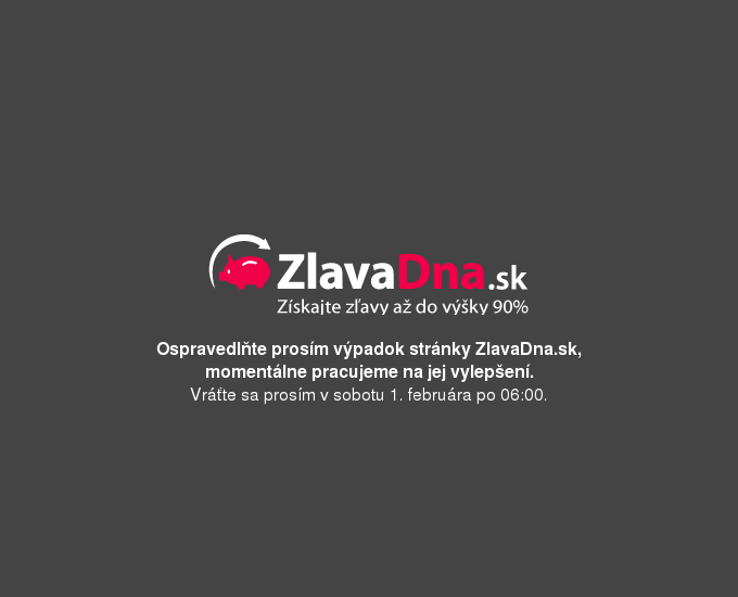 Statická stránka počas upgradu, ZlavaDna.sk